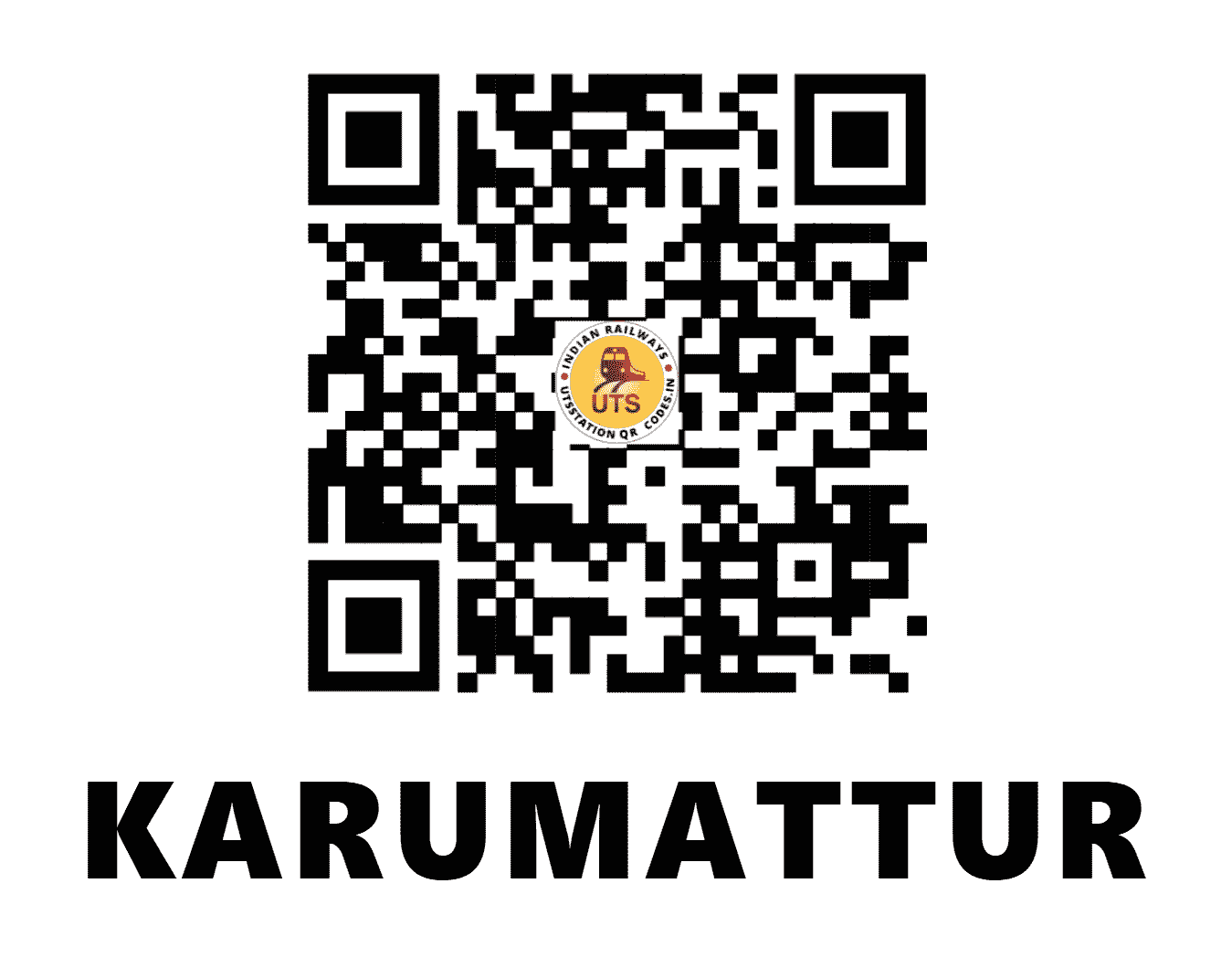 UTS QR Code for KARUMATTUR - KAMU - SR (TAMIL NADU)
